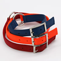 Wholesale Eco-Friendly Double Layer Nylon Pet Dog Collar with O-Ring and Colorful Design1
