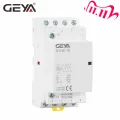 GEYA GYHC 4P 16A 20A 25A 220V/230V 50/60HZ Din rail Household AC Modular Contactor 4NO OR 2NO2NC