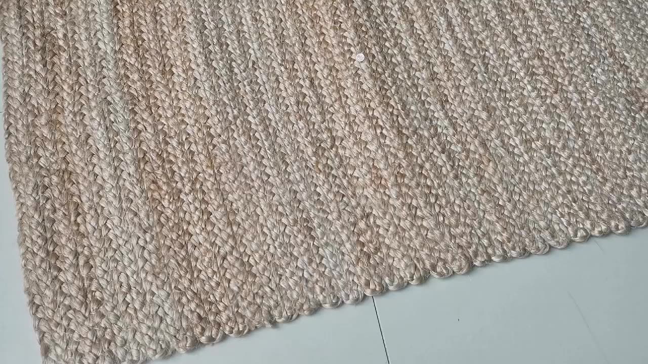 hand woven braided jute rugs carpets jute straw rug floor mat1