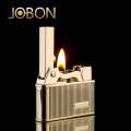 Jobon Old style retro kerosene lighter creative personality metal wheel lighter bronze silver classic movie