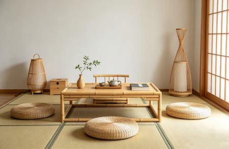 Prodotti minimalisti in bambù per la casa giapponese