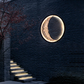 Moon-Shaped IP65 Waterproof LED Wall Lamp for Indoor and Outdoor Decoration1