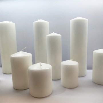 Hot sale white church candles scented pillar candle factory price