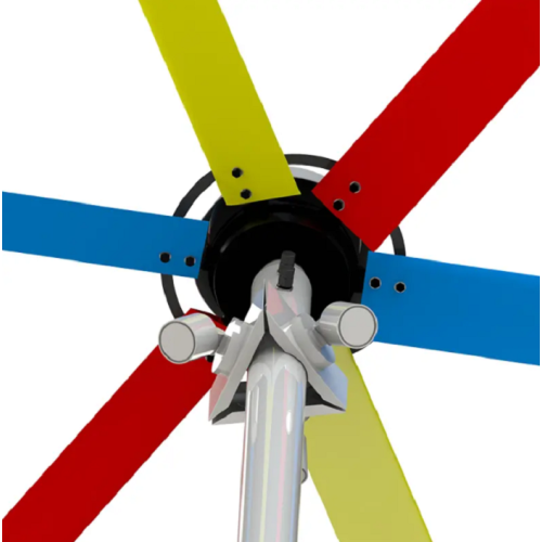 At the same speed, the curvature of the fan is larger