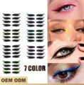 Reusable 3D False Eyelashes and Glitter Eyeliner Stickers for Fashion Eyes Makeup1