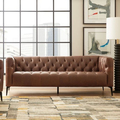 Designs modernes meubles de maison Ensemble vert 3 siège canapé en cuir Velvet Metal Sectional salon Sofa1