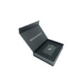 Black Magnet Closure VIP Card Gift Box with Gold Foil Logo1