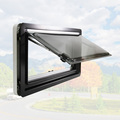 Hot Sale Right Angle Caravan Window 900x450mm Double Glazed Acrylic Glass RV Window1