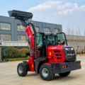 CE Approved 1.5 Ton 4x4 Diesel Off-Road Telehandler with Front End Loader and Bucket Attachments1