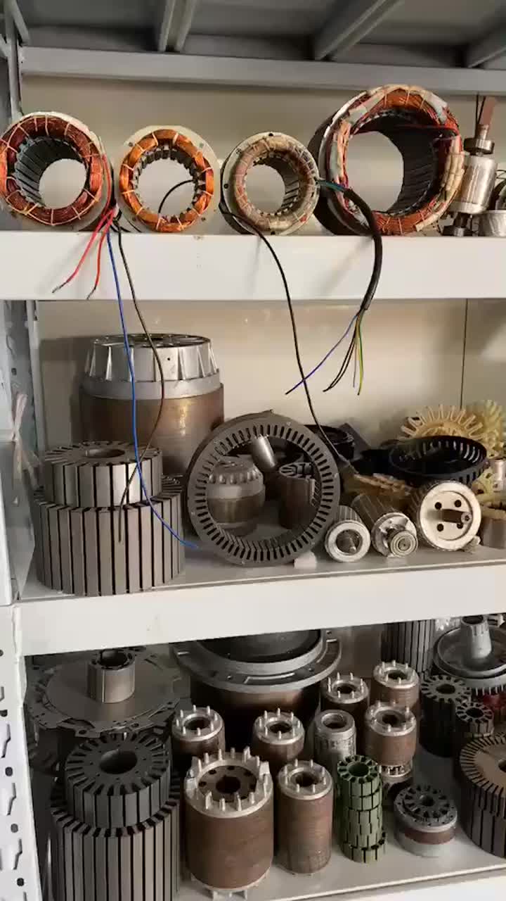 Fan motor rotor and stator for motor