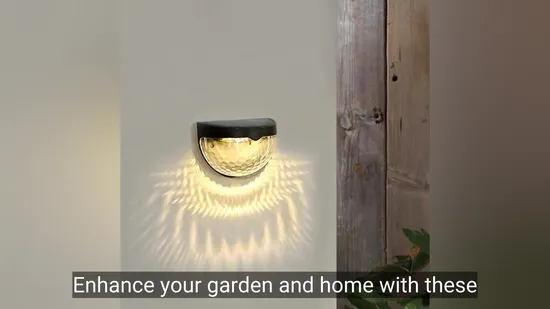 Luz de parede LED à prova d&#39;água movida a energia solar para iluminação noturna1