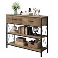 Green Recycled Wood Console Table - Vintage Classic Entry Furniture1