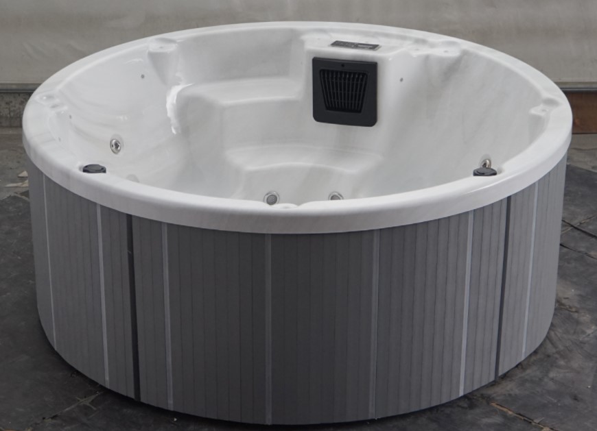 Круглый японская ванна в замачивание с сиденьем