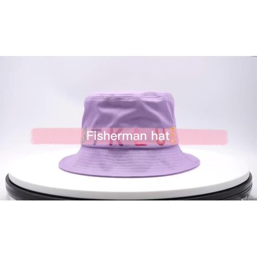 Sombrero de cubo púrpura