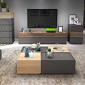 Modern minimalist TV cabinet coffee table combination set creative mini Nordic furniture living room ultra-thin floor cabinet1