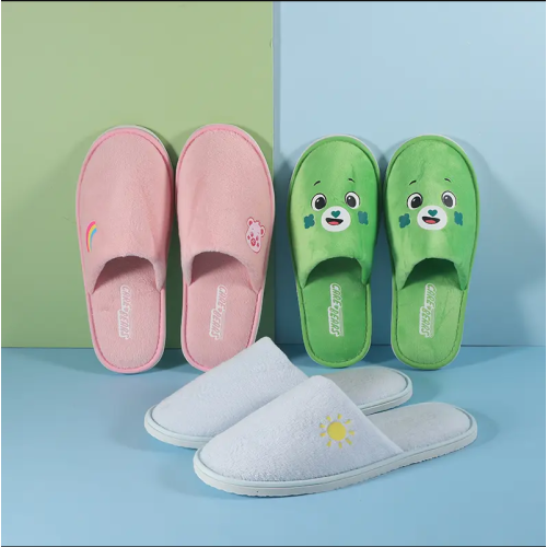 velour kids slipper