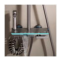 Bathroom Cheap Digital Display Wall Mount Bracket Arm Socket Top Spray Double Head Shower Set with Light1