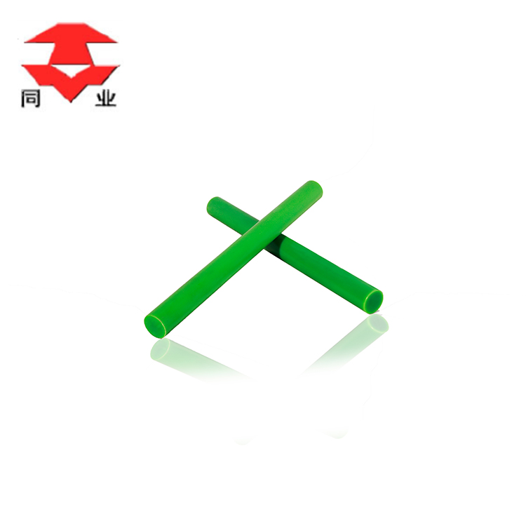 Haste de nylon fundido personalizado engenharia de plástico de plástico verde hastes de plástico fornecedor1