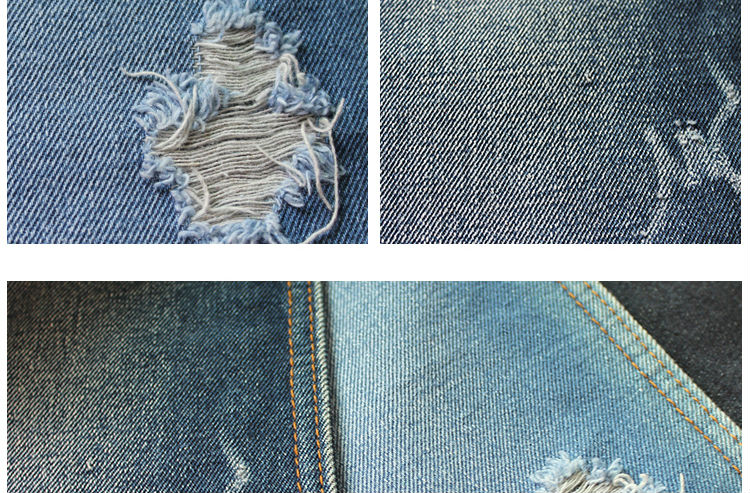 Stock organic slub cotton denim fabric for jeans/denim pants/garment/dress