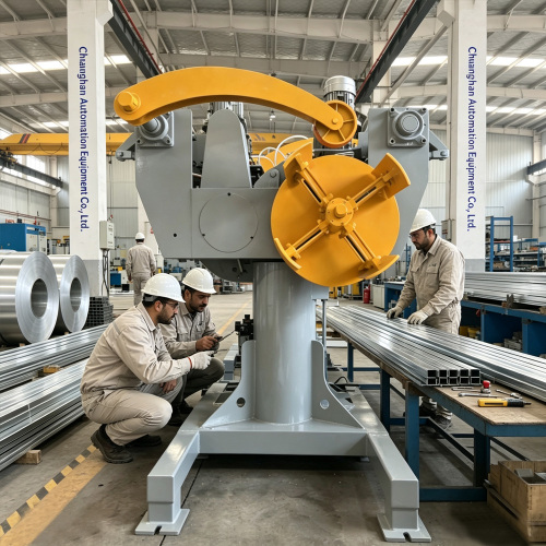 Desenrollador hidráulico de doble cabezal | Automatización Chuanghan