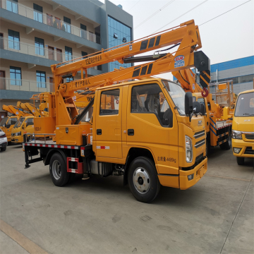 Folding arm aerial work vehicle factory