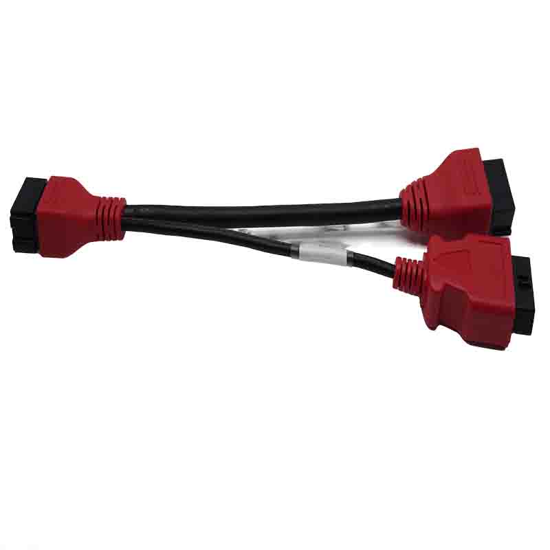 Knorr-Bremse Anhänger EBS_12P männlich (weiblich) auf 12P weiblich (männlich) + OBDII-16P weiblich; L=320mm