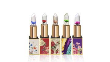 Pack of 6 Crystal Dry Flower Jelly Lipstick Video
