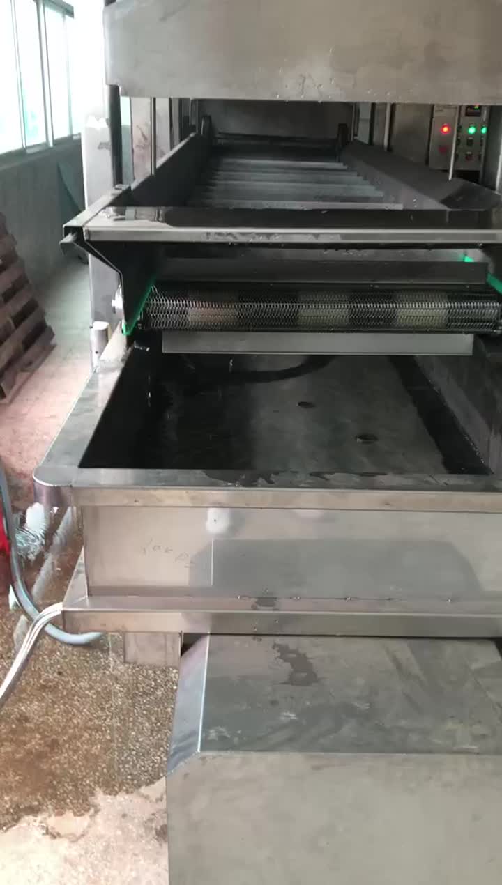 blanching machine trial operation