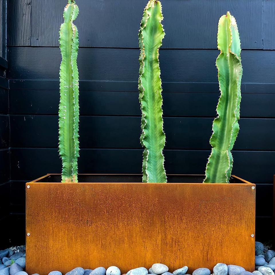 corten steel garden beds