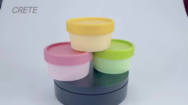 Plastic cosmetische pot 6016