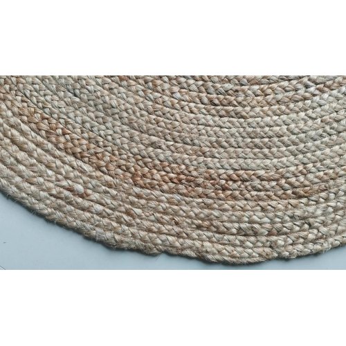 Tenaga Tinggi Tinggi Tangan Jute Jute Jute Braided Rug Mat1