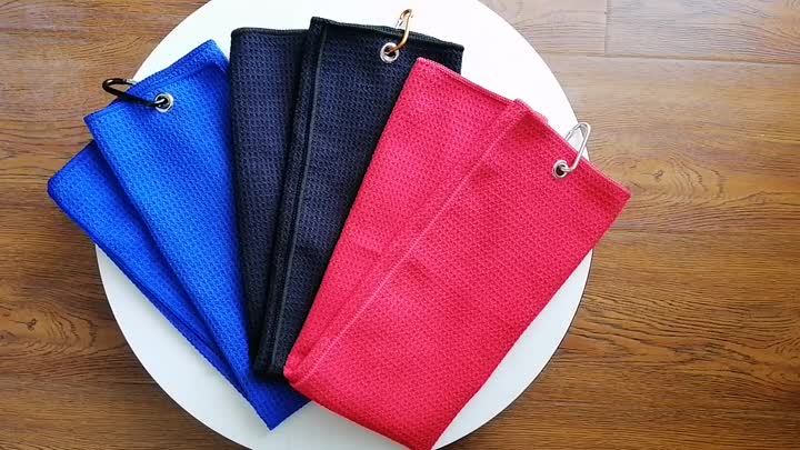 microfiber waffle golf towel 