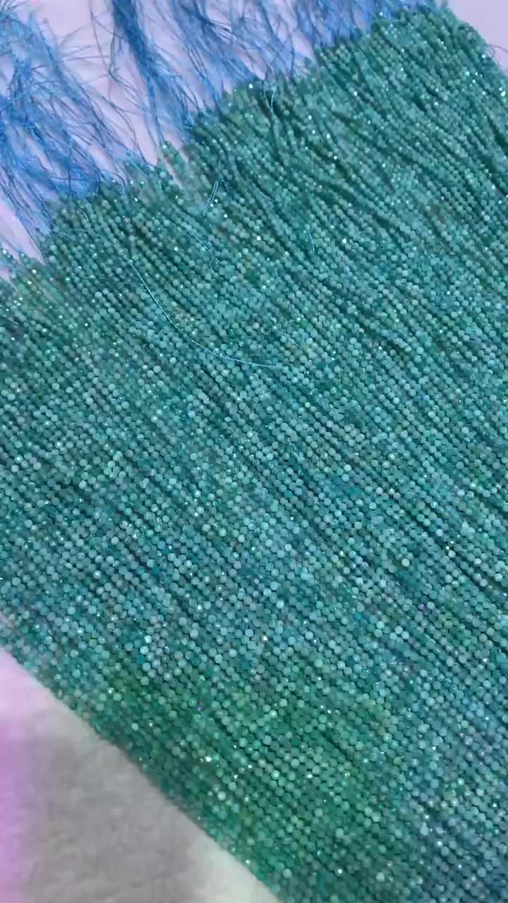 Горячие продажи натуральные голубые бусинки для драгоценных камней Amazonite 2/3/4/2*3 мм ограбленные вырезанные дюймы Amaonite Beads для украшения ювелирных изделий1