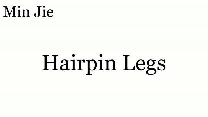 أرجل دبوس الشعر معدنية