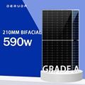 Double Glass Waterproof 600W Mono Bifacial Half Cut Cell Solar Panel1
