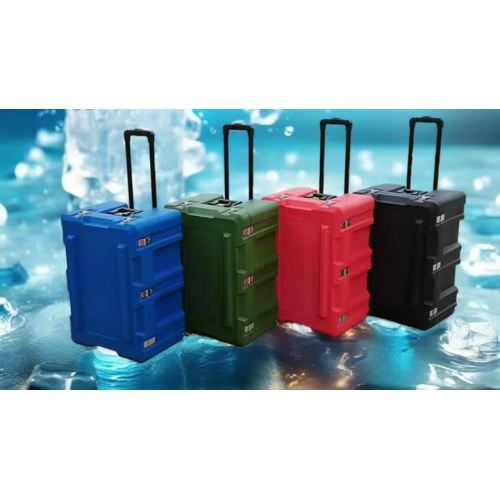 Caixas de lançamento aéreo de moldagem rotacional para aplicações de suporte logístico e de segurança