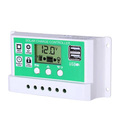 Factory Price 10A 20A 30A 12V 24V Controller 5V Dual UBS Battery Charger PWM Solar Charge Voltage Controller1