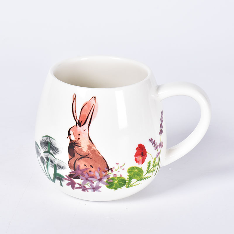 Amazon Lapin de Pâques Thème Mignon Animal Assiette Vaisselle Blanc Enfants Vaisselle En Céramique