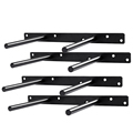 Black Metal Heavy Duty Wall Bracket for Bulkhead Support1