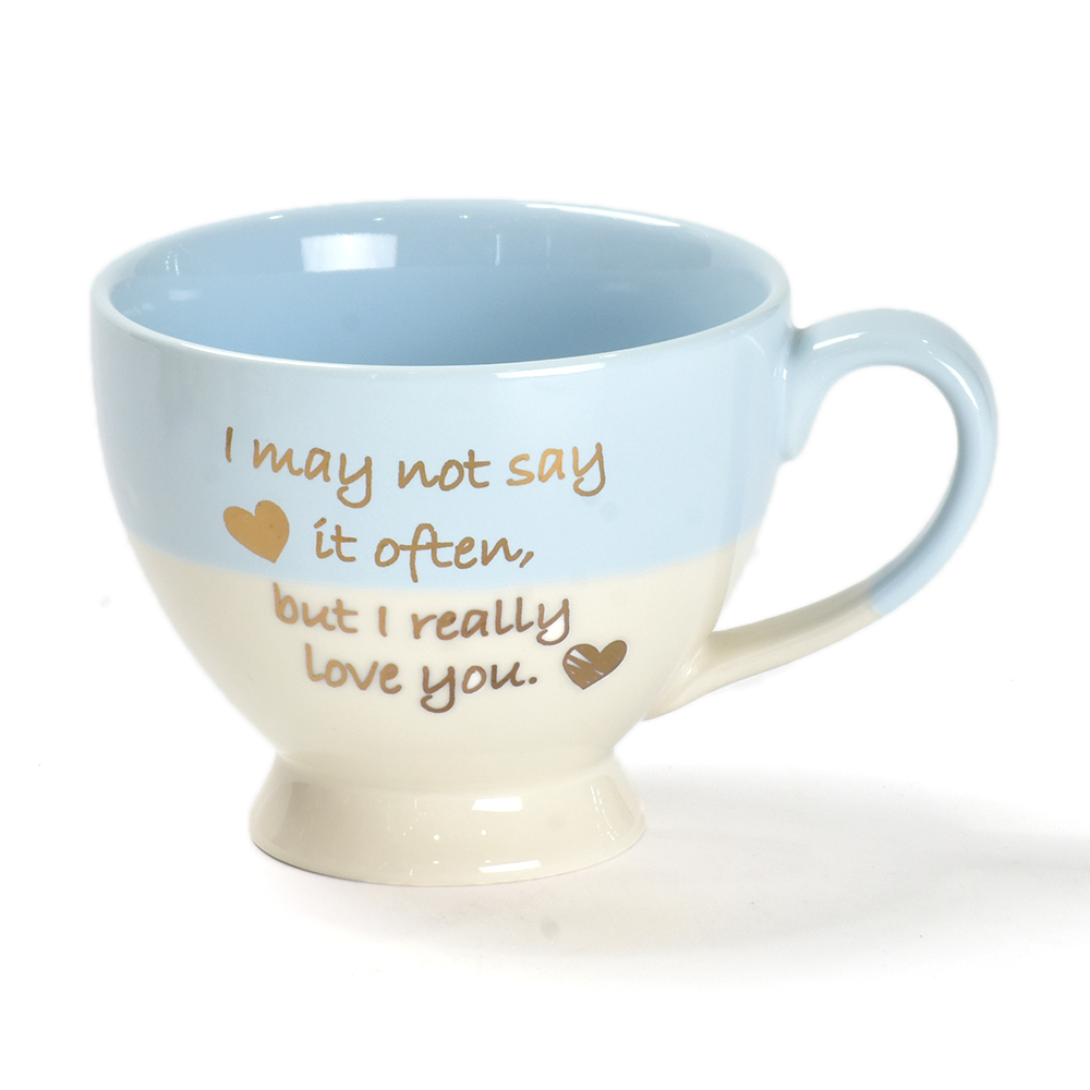 Breakfast cup home ceramic cup Double Color two tone girl cute office water cup cereal creative coffee mug