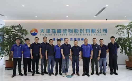 Daming International visita Tianjin Zhufeng Silicon-Steel para aprofundar a cooperação estratégica no setor de silício-aço