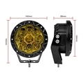 Solar-Powered 60W LED Spotlights for Off-Road Vehicles1