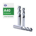 Tg Solid Mills Carbide Thread 6mm Drill Bit CNC Aluminum Alloy 3 Flute Flat End Mill1