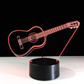 7 Color LED 3D Lamp Guitar with Touch Control, USB Powered, Motion Sensor Night Light for Kids1
