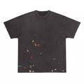 Σχεδιαστής υψηλής ποιότητας βαμβακερά βαμβακερά βαμβακερά -Shirts Painted T -shirt για MAN1