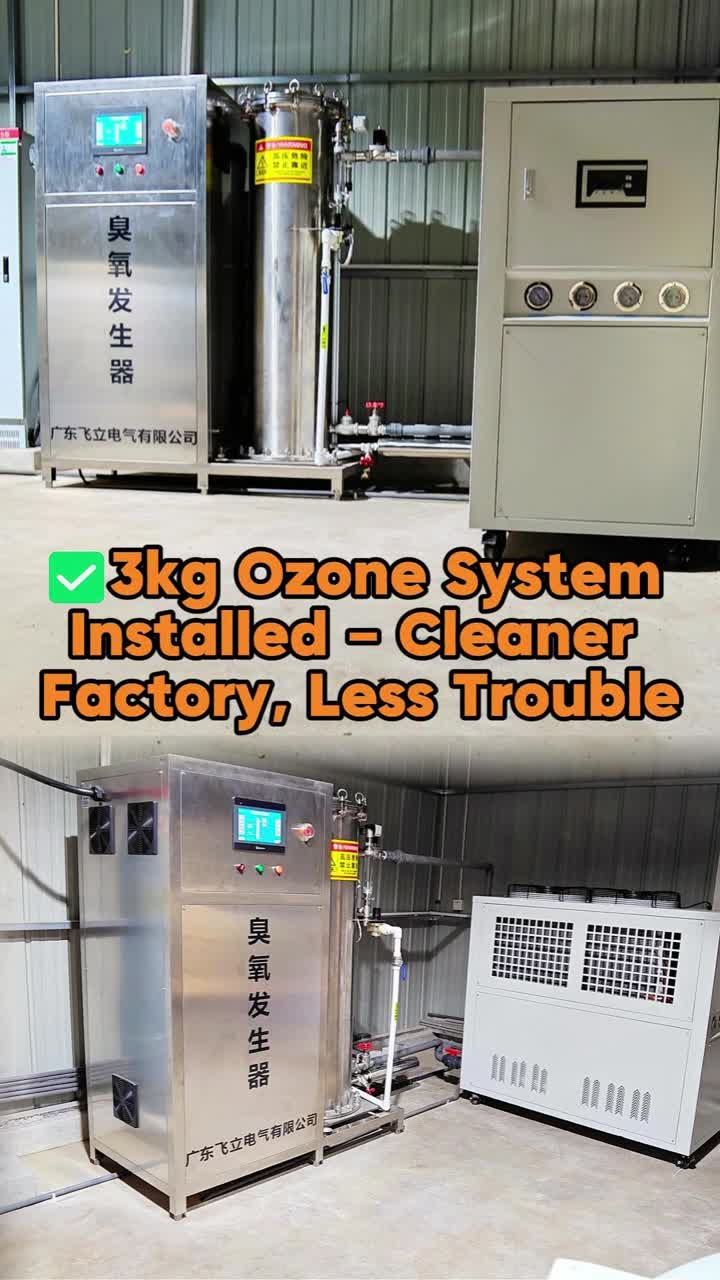 Sistem industrial de ozon de 3 kg – Studiu de caz de instalare a plantelor alimentare
