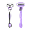 Top Selling High-Quality Women's Shaving Razor with Four Blades and Metal Handle System1