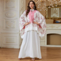ست بوتیک گلدار کافتان عبای لباس ماکسی لایه باز شیک مد مدرن زنانه 1