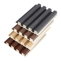 Bamboo and Wood Fiberboard Grille Panels for TV Background Walls1