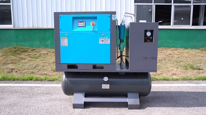 10HP 400L integrated compressor blue